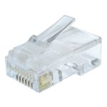 Gembird LC-8P8C-002/100 Conector RJ45 8PC8 LAN CAT6 Transparente 100 Piezas Gembird LC-8P8C-002/100 Conector RJ45 8PC8 LAN CAT6 Transparente 100 Piezas