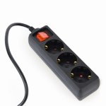Regleta Gembird EG-PSU3-01 3 Tomas con Interruptor y Fusible