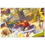 Poster Erik Marvel Spiderman vs I Sinistri Sei di Alex Ross 61x91,5 cm Poster Erik Marvel Spiderman vs I Sinistri Sei di Alex Ross 61x91,5 cm