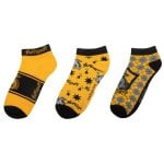 Conjunto de 3 meias Hufflepuff Cinereplicas Harry Potter