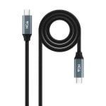 Nanocable 10.01.4303 cabo USB 3 m USB 3.2 Gen 2 (3.1 Gen 2) USB C Preto, Cinzento