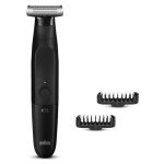Aparador de Barba Facial Braun Series X XT3100 Recarregável Resistente à Água 3 Ajustes 3 Pentes Lâmina Flexível