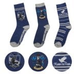 Cinereplicas Harry Potter Pack com 3 pares de meias com emblemas Ravenclaw para tamanhos 35-45