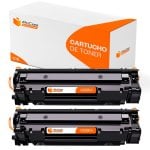 Pccom Essential HP CE285A/CE278A/CB435A/CB436A Tóner Compatible Negro Pack 2