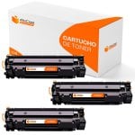 Pccom Essential HP CF283A Tóner Compatible Negro  Pack 3
