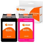 Pccom Essential HP 62XL Cartucho Tinta Compatible Negro/Tricolor Pack 2