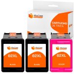 Pccom Essential HP 62XL Cartucho Tinta Compatible Negro/Tricolor Pack 3