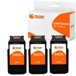 PcCom Essential Canon 545XL Cartucho Tinta Compatible Negro Pack 3 PcCom Essential Canon 545XL Cartucho Tinta Compatible Negro Pack 3