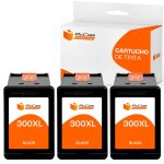 Pccom Essential HP 300XL Cartucho Tinta Compatible Negro Pack 3