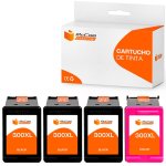 Pccom Essential HP 300XL Cartucho Tinta Compatible Negro/Tricolor Pack 4