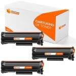 Pccom Essential HP CF244A Tóner Compatible Negro Pack 3