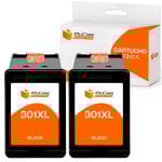 Pccom Essential HP 301XL Cartucho Tinta Compatible Negro Pack 2
