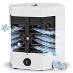 Klack Arctic Air Ultra Mini Climatizador Ventilador Portátil  con Dos Recipientes para Hielo
