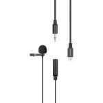 Saramonic LavMicro U1A Lavalier-Mikrofon mit Beleuchtung, 2 m, Schwarz