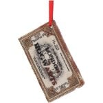 Nemesis Now Harry Potter Ornamento para Colgar Boletos de Hogwarts Express 9.5cm
