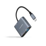 Nanocable Conversor USB-C a HDMI/VGA/USB3.0/PD 15 cm Gris Nanocable Conversor USB-C a HDMI/VGA/USB3.0/PD 15 cm Gris