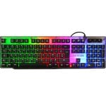The G-Lab Keyz Neon clavier USB AZERTY Français Noir