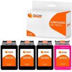 Pccom Essential HP 303XL Cartucho Tinta Compatible Negro/Tricolor Pack 3+1