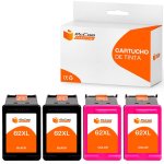 Pccom Essential HP 62XL Cartucho Tinta Compatible Negro/Tricolor Pack 2+2