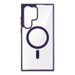 Coque Avizar Magsafe pour Galaxy S23 Dos Ultra Rigide avec Contour Silicone Violet