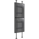 Supporto verticale Kimex da pavimento-soffitto per 2 TV 50"-82" Altezza 300 cm VESA 600x900 Max. 90Kg