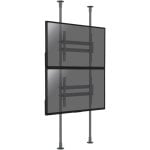 Kimex Supporto Pavimento-Soffitto per 2 TV 50"-100" Altezza 300cm VESA 800x600 Max. 90Kg