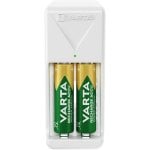 Mini caricabatterie Varta per 2 batterie ricaricabili AA 2100 mAh