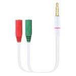 Pccom Essential Jack Audio da 3,5 mm Maschio a 4 Pin a 2x Jack Audio da 3,5 mm Femmina a 3 Pin Cavo Adattatore