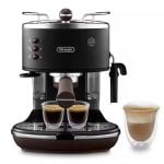 De'Longhi ECO 311.BK Manuelle Espresso- und Cappuccino-Kaffeemaschine, 15 Riegel, Schwarz