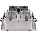 Livoo DOC217 friteuse Double 6 L Autonome 3300 W Argent