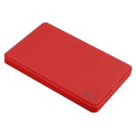 Environ APPHDD200R Boîtier de disque dur externe 2,5" SATA USB 2.0 sans vis rouge