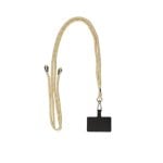 Ksix Universal-Handyanhänger mit Adapterkarte 160 cm gelb