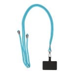 Ksix Pendentif Universel pour Téléphone Portable avec Carte Adaptateur 160 Cm Bleu