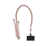 Ksix Pendentif Universel pour Téléphone Portable avec Carte Adaptateur 160 Cm Rose