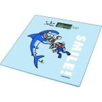 Balança de banho Jata 295K vidro temperado Kukuxumusu azul 150kg