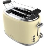 Grille-pain Cecotec Toast&taste 1000 Retro Double 980W 2 fentes extra-larges Beige