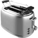 Toaster Cecotec Toast&taste 1000 Retro Double 980W Edelstahl 2 breite Schlitze