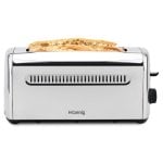 HKoenig TOAS32 Toaster, 2 lange/breite Schlitze, 7 Funktionen, 1500 W, Edelstahl