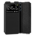 Cool Funda Flip Cover Liso Negra para Huawei Honor X8A