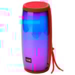 Enceinte Bluetooth Cool LED RGB 14W Rouge Enceinte Bluetooth Cool LED RGB 14W Rouge
