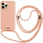 Coole, schlichte Kordelhülle in Pink für das iPhone 14 Pro Max