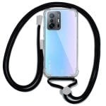 Estojo legal à prova de choque com cordão reforçado preto para Xiaomi 11T / 11T Pro