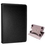 Étui rotatif lisse noir cool pour ebook/tablette 9"