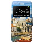 Cool Funda Flip Cover Dibujos City para iPhone 7 Plus / iPhone 8 Plus