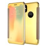 Cool Funda Flip Cover Clear View Dorado para iPhone X / iPhone XS