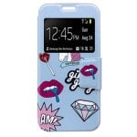 Cool Funda Flip Cover Dibujos Lips para iPhone X / iPhone XS