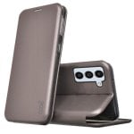 Fantastica custodia Flip Cover Elegance Argento per Samsung A136 Galaxy A13 5G / A04s