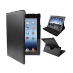 Fantastica custodia girevole in similpelle con funzione di supporto nera per iPad 2 / iPad 3 / 4