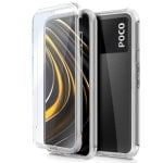 Fantastica custodia in silicone anteriore/posteriore trasparente 3D per Xiaomi Pocophone M3