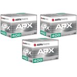 Film photographique Agfaphoto APX 400 Pack 3 Noir et Blanc 36 poses